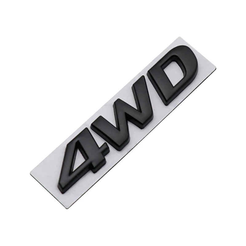 4WD car logo suitable for hyundai IX25 IX35 new Tucson Santafe personality four-wheel drive tail label stickers Trunk letter