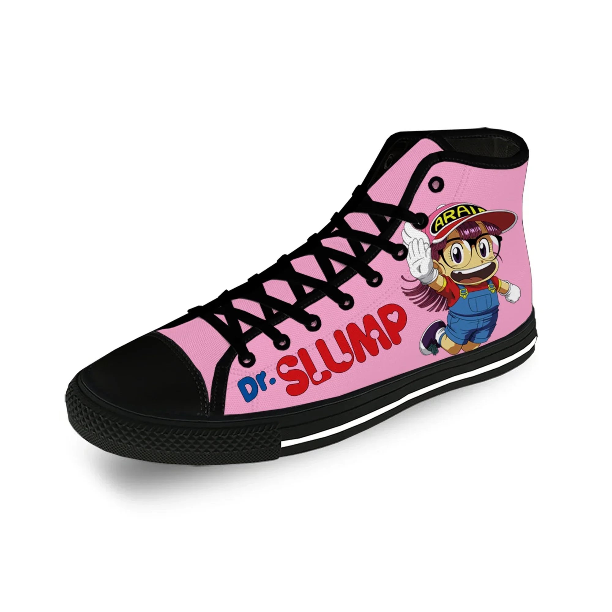 

Japanese Anime Manga Cartoon Arale Dr Slump High Top Sneakers Mens Womens Teenager Casual Shoes Canvas 3D print Cosplay shoe