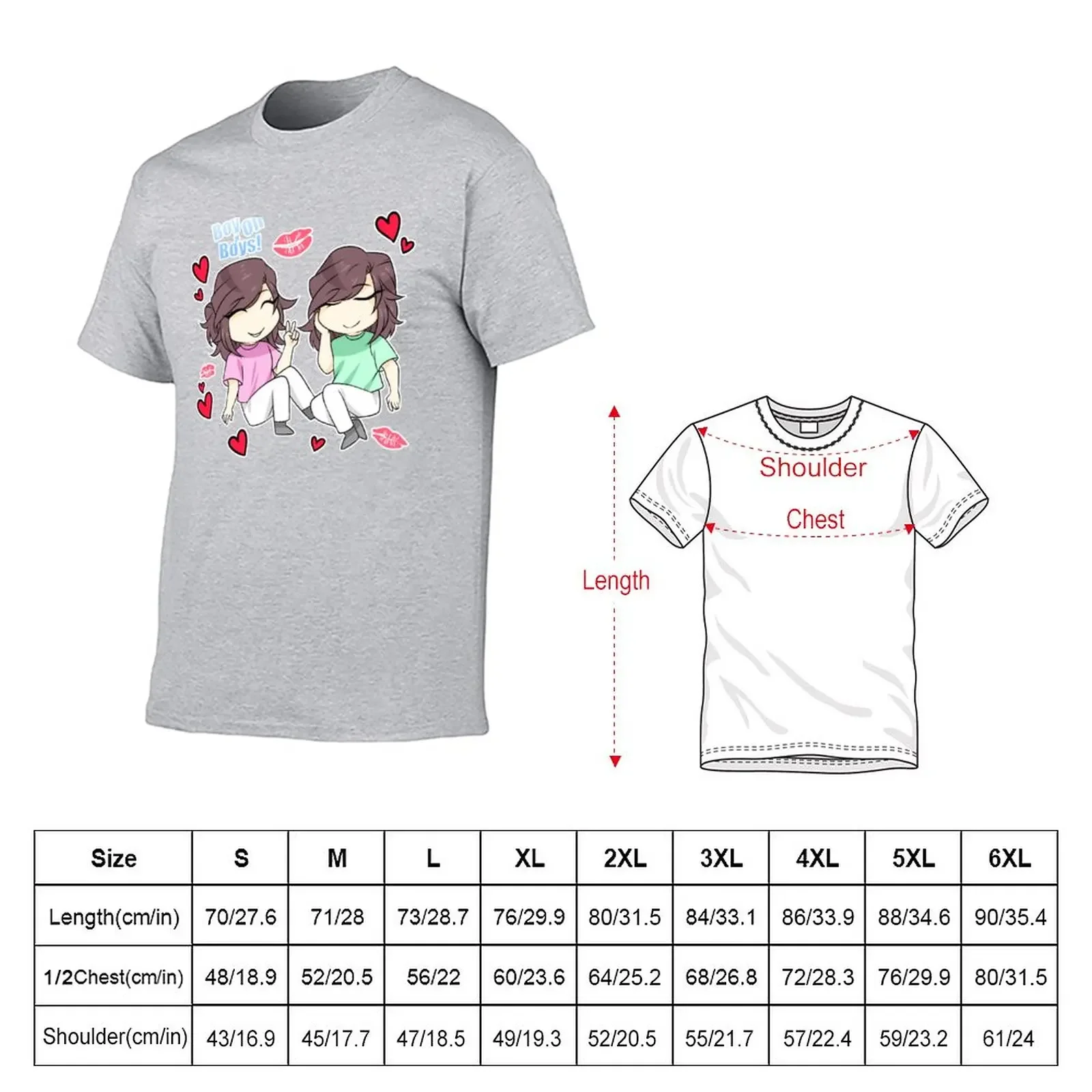 Apollo & Demeter Chibi 2 T-Shirt boys animal print customizeds cute clothes Men's t-shirt