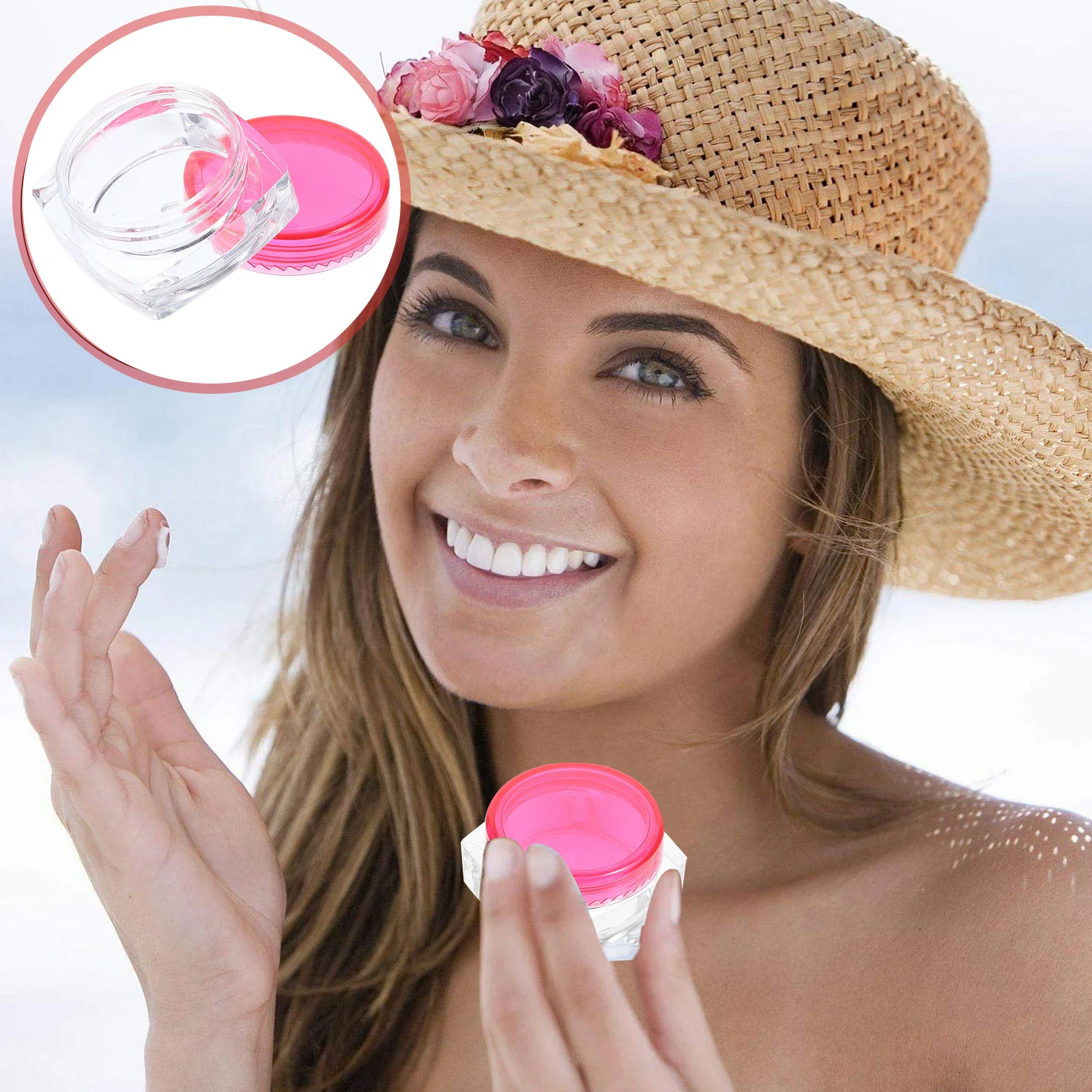 24 Uds. Frascos de crema de Base cuadrada, contenedores de viaje, frascos rellenables a prueba de fugas para lociones, hidratantes, contenedores para el cuidado de la piel