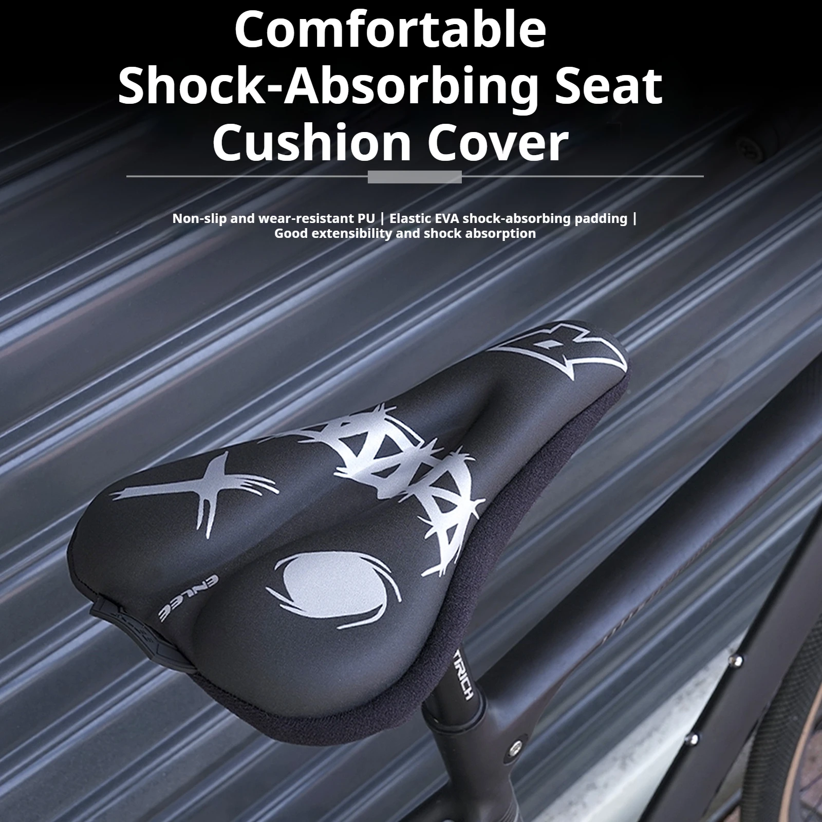 

Comfortable Waterproof Bicycle Saddle Cover with Cushioned Padding Non-Slip Base for Road And Mountain Bikes Cycling Essential