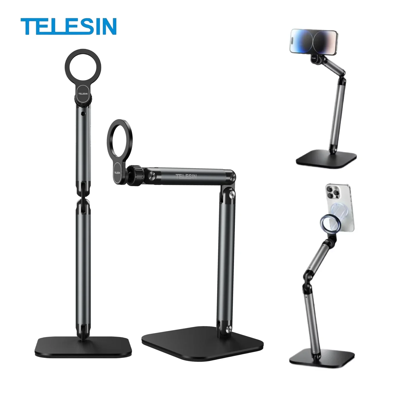 TELESIN Magsafe Phone Holder Stand for Cell Phone iPad Portbale Stand for Live Streaming  for iPhone XIAOMI SAMSUNG Accessories