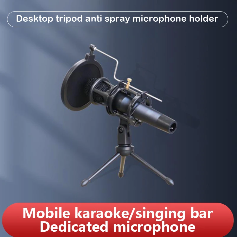 Desktop Tripod Adjustable Microphone Stand For Computer Video Chatting Gaming Podcasting Recording Meeting Recording 