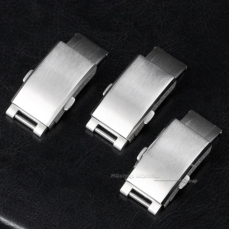 Solid Stainless Steel Buckle for Rolex Submariner 9x16mm Metal Folding Clasp for Daytona Luxury Deployment Watch Clasps for GMT