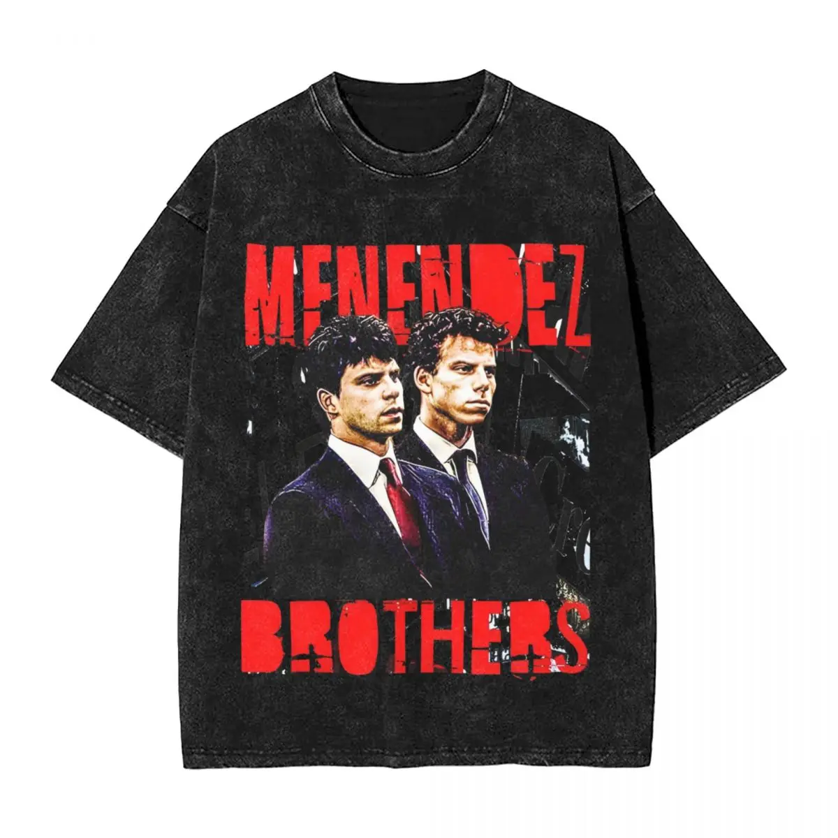 The Menendez Story- When Blood Runs Cold T Shirt The Menendez Brothers T Shirts Short Sleeve Tshirt O Neck Oversized Clothing