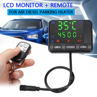 Parking Heater Accessories LCD Monitor Controller Fuel Oil Heater Switch + Remote Control (Not Include Batteries)