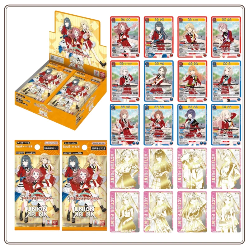 在庫ありオリジナルバンダイユニオンアリーナ学園アイドルマスター-ua27bt-ブースターパック-tcg-日本アニメコレクションカード-cherish-シリーズ
