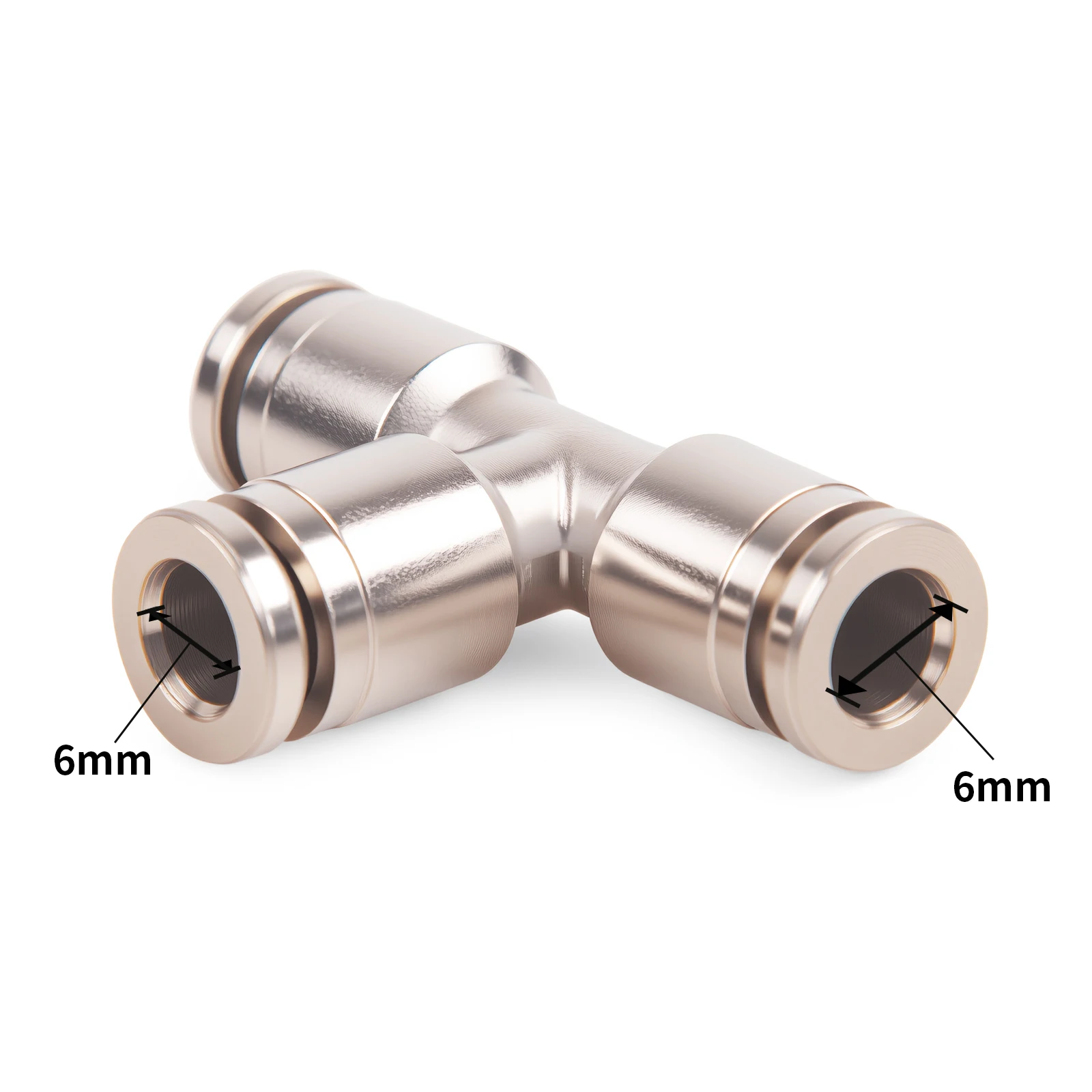 

10 шт., газовая труба из нержавеющей стали 304, быстрое соединение, газовый полиэтиленовый редуктор, соединение PE6