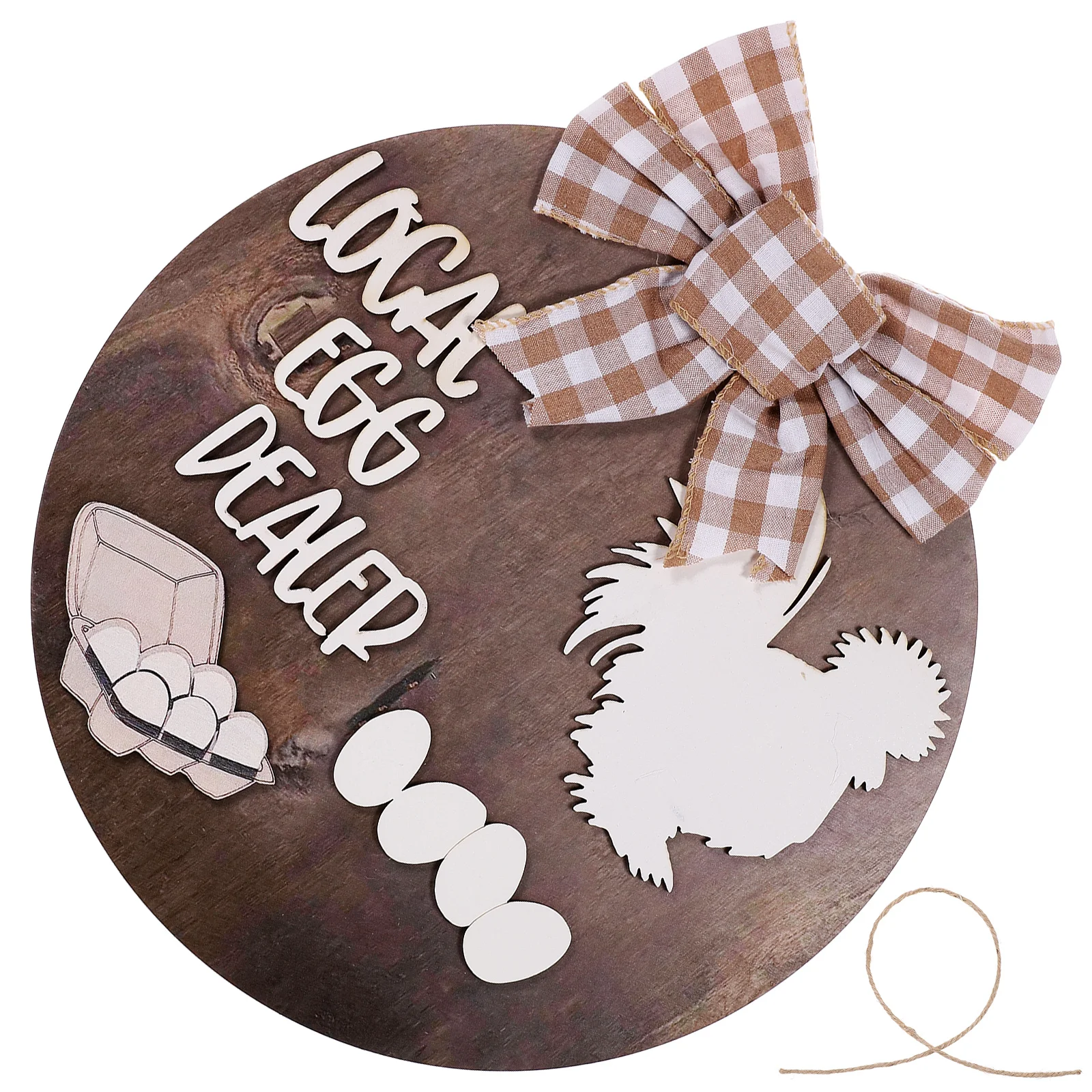 

1pc Chicken Welcome Rustic Wood Door Decor Front Porch Hanging Home Farmhouse Style Wood Sign For Front Door Wall Sign