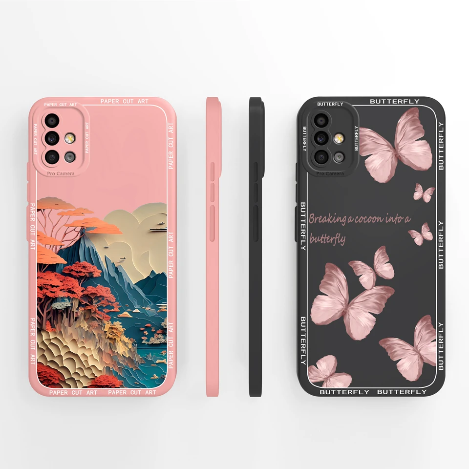 Cases For Samsung Galaxy A51 4G M40S A515F Cute Astronaut Girl Liquid Anti-fall Phone Cover For Samsung a51 4G m40s a515F Funda image 3