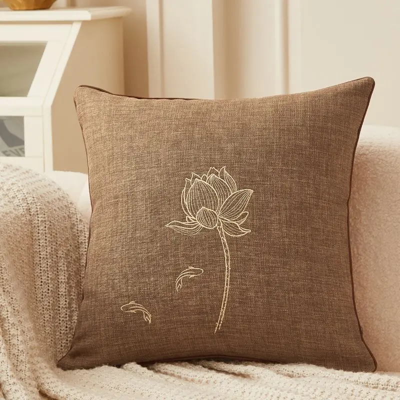 Home Embroidery Pillows, Cushions, Chinese Style Living Room Sofas, Pillows, Pillowcases, Removable And Washable