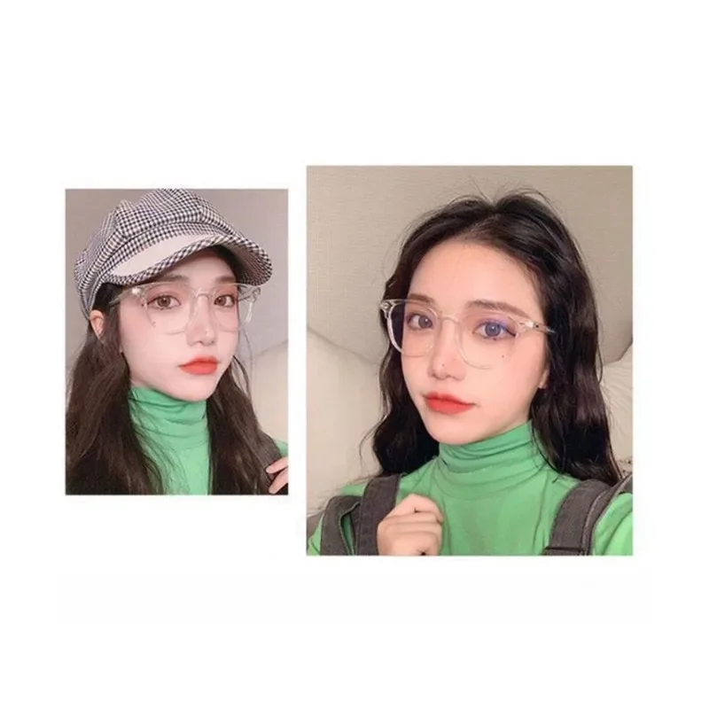 Oversized Transparent  Computer Glasses Frame Women Men Anti Blue Light Eyewear Stylish Glasses Go with Everything Очки 안경