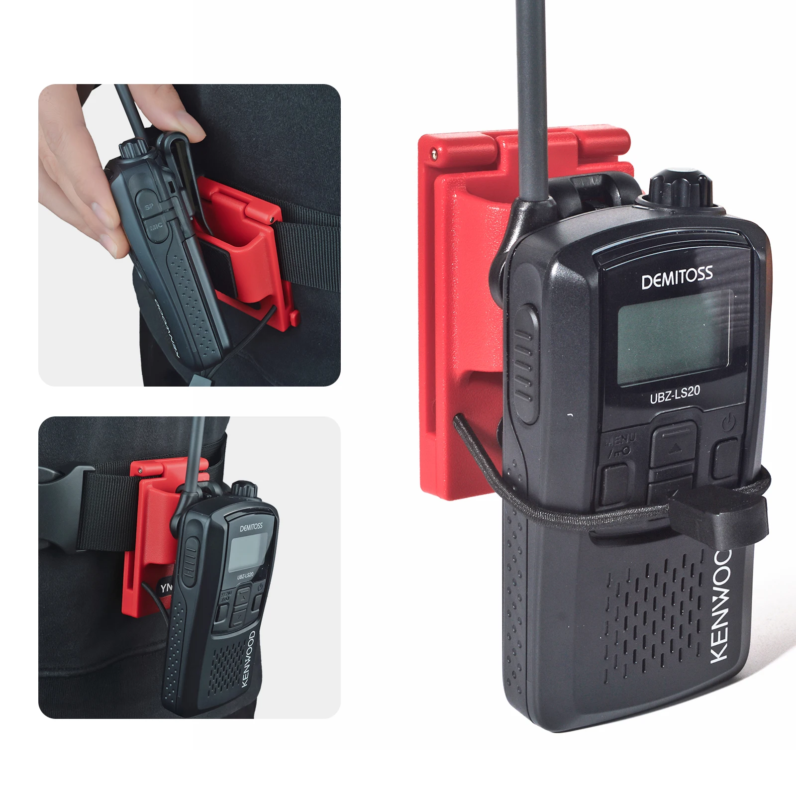 KEESIN Étui Poche Multi-Fonction Talkie-Walkie - Holster Ceinture Compatible Motorola Baofeng (Lot De 2)
