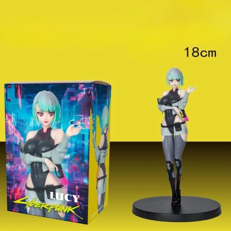 Cyberpunk: figura de ação Edgerunners Lucyna Kushinada David Martinez modelo personagem de anime bonito desenho animado ornamento de chassi de mesa