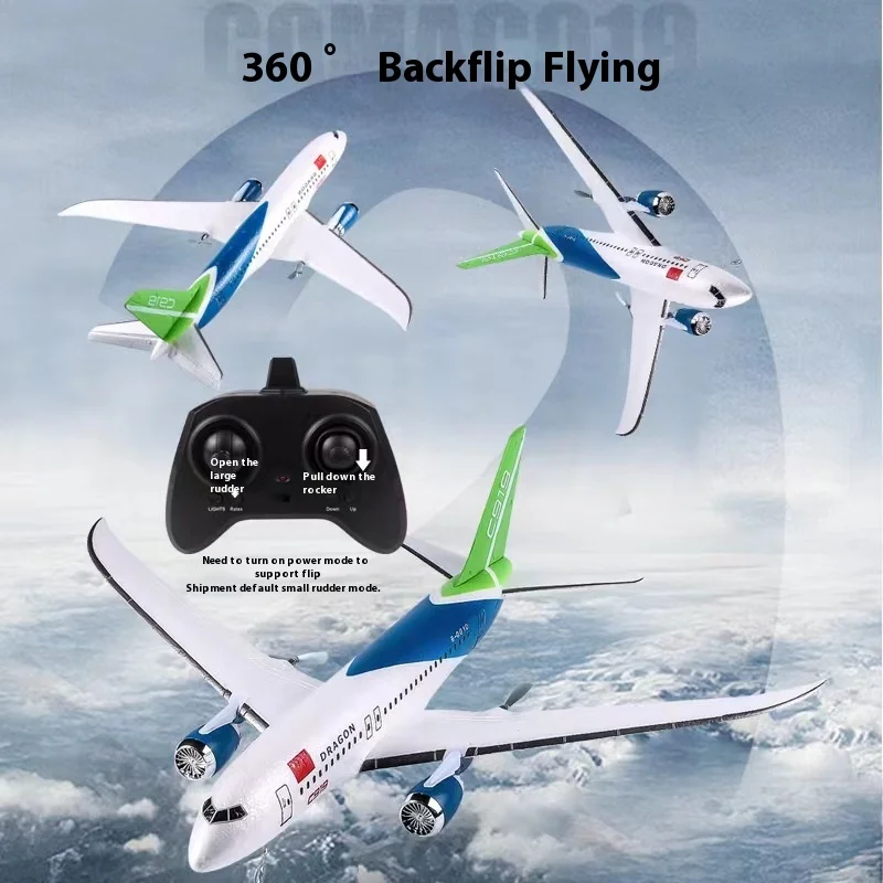 Rc Plane Qf008b Glider C919 Three Channel Remote Control Foam Aircraft Fixed Wing Diy Assembly Aircraft Model Children Gift