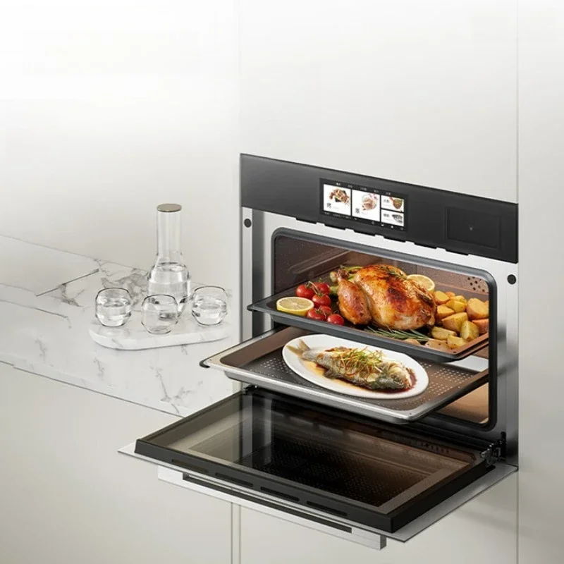 Seamless liner steaming and baking machine, integrated stretching full ceramic liner steaming oven