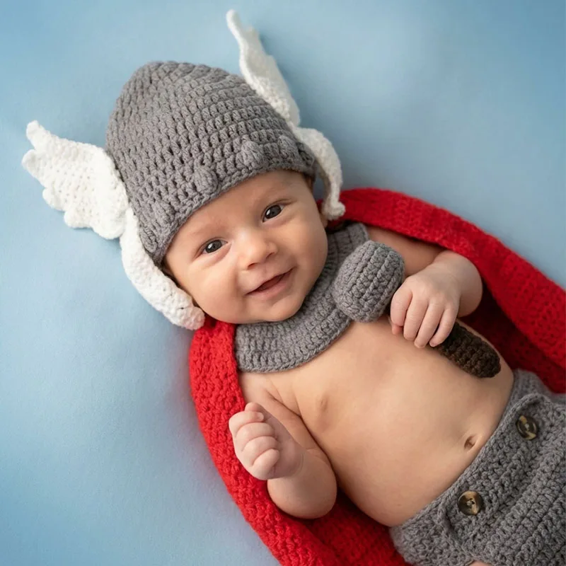 

Реквизит для фотосъемки новорожденных, детский костюм Тора, костюм супергероя из Мстителей, наряд для косплея, комплект одежды для фотосессии для младенцев и мальчиков