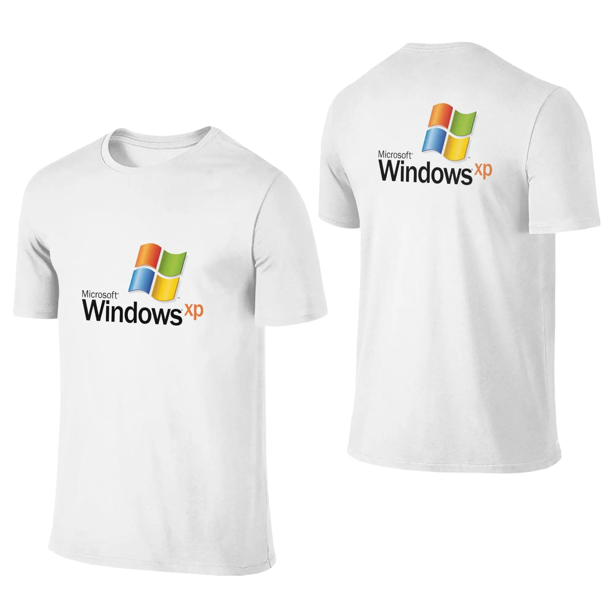 100% Cotton Windows Xp 2 T-Shirt Men's Double Sided T Shirt Men Round Neck Summer Shirts Tops S-6XL