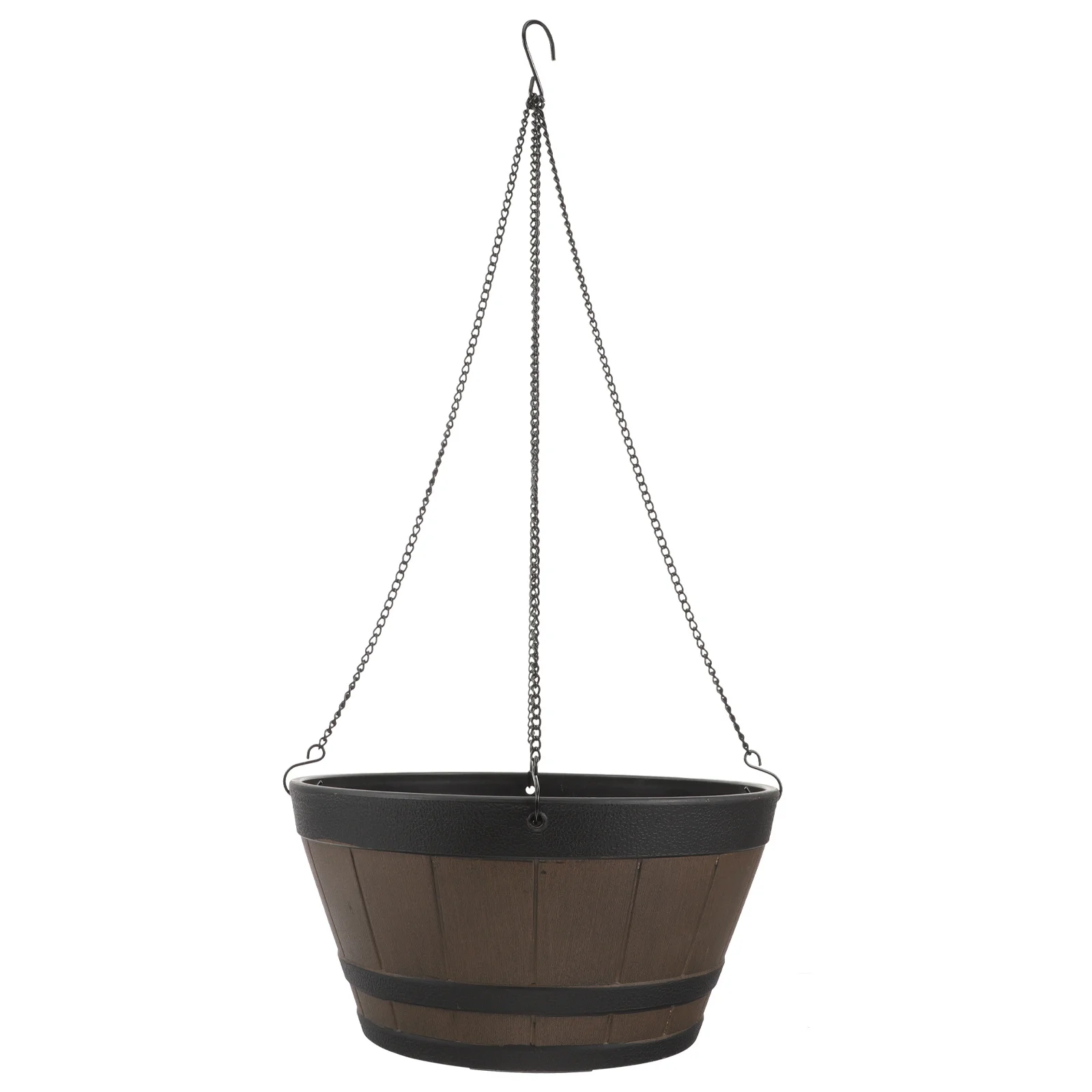 Hanging Planter Resin Flower Pot Decorative Indoor Outdoor Balcony Hanging Basket for Plants Garden Home Office