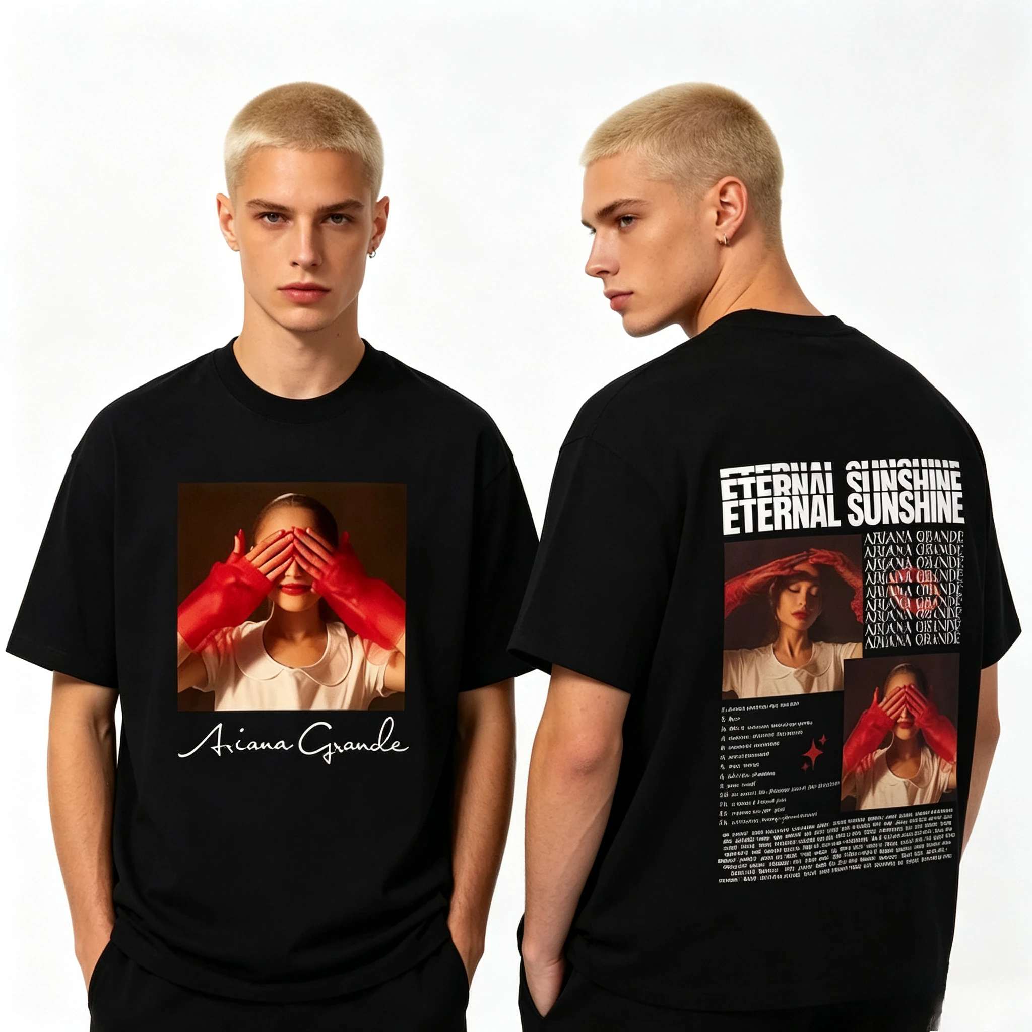 Hot Sale Singer Ariana Grande Eternal Sunshine High Quality Graphics 2026 T Shirt Men Women Vintage Streetwear Oversized Tshirt