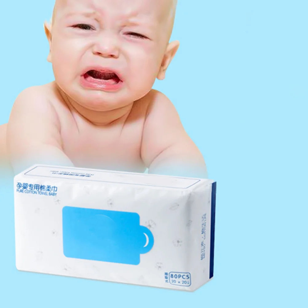 80 pièces tissu de nettoyage du visage jetable sec humide double usage gant de toilette pour peau sensible voyage maison bureau démaquillage ongles