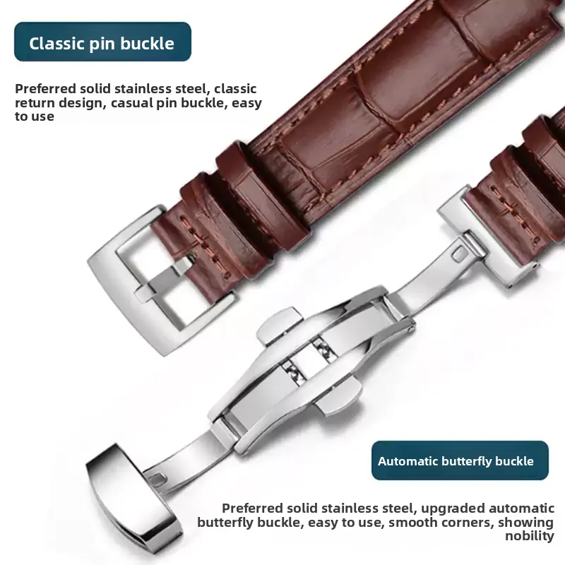 ل أوليس ناردين مارين 6300 263 6319 الرجال النساء 22*10 مللي متر 24*12 مللي متر محدب الجلود حزام الساعات الأزرق حزام ساعة اليد سوار إكسسوارات