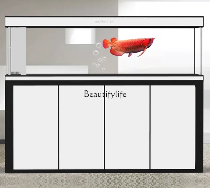 

Large, Medium and Small Living Room Bottom Filter Ultra-White Glass Household Fish Tank