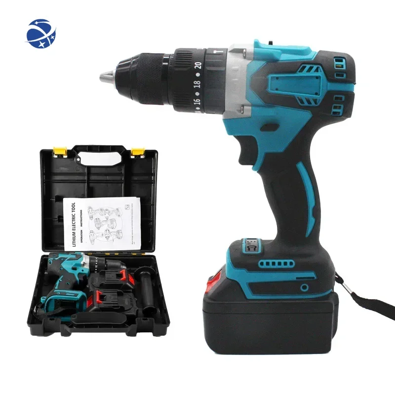 MKT 21V 13MM Portable Hand Power Tools Wireless Cordless Electric Impact Brushless Battery Drill