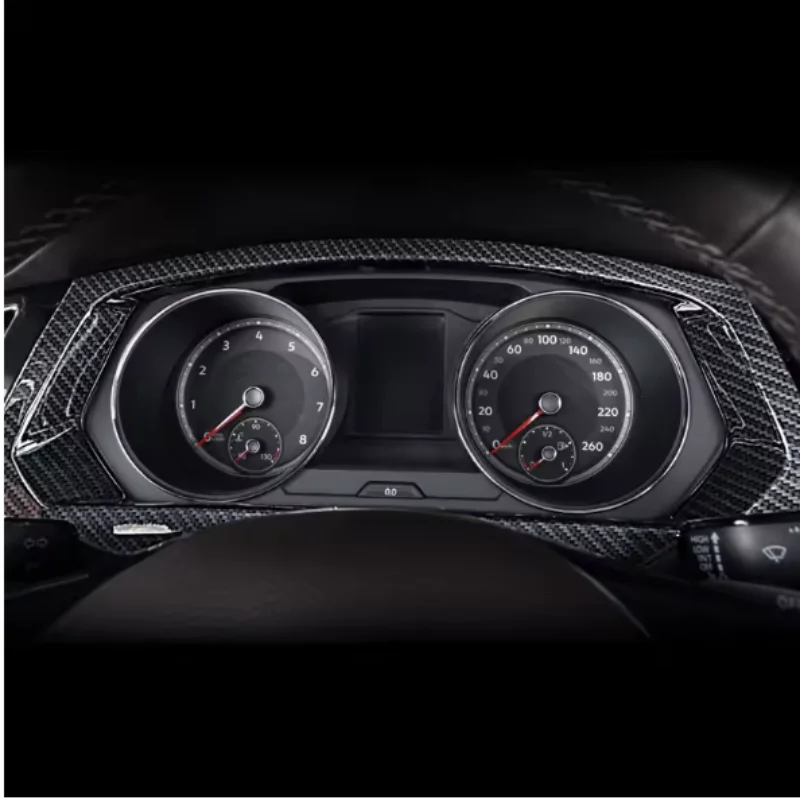 Interior decoration instrument panel decoration carbon fiber frame accessories For VW Volkswagen Tiguan L mk2 2017-2022
