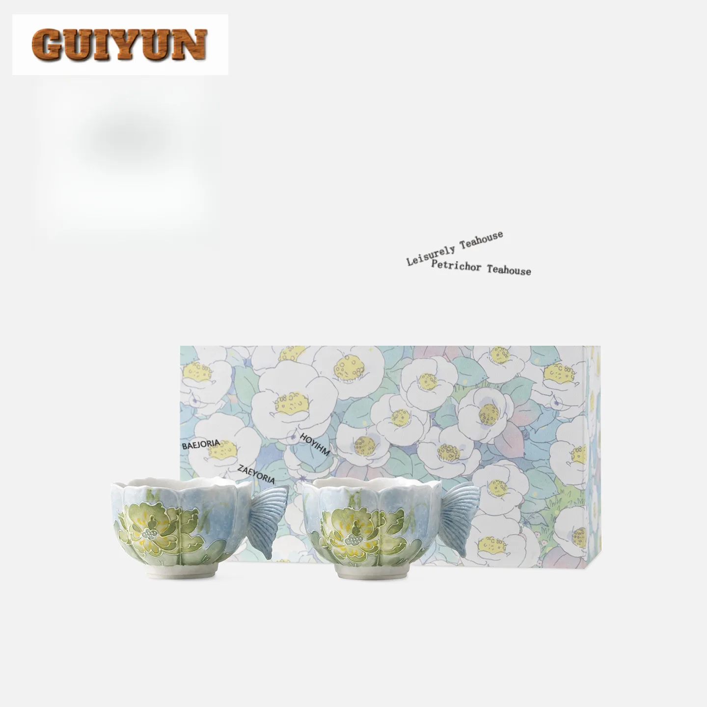 80ml Handbemalte Grüne Lotus-Teetasse Luxuriöse Teeschale Wasserkrug Teeverkostungs-Duftbecher Jianzhan Meistertassen Tieguanyin Teeset