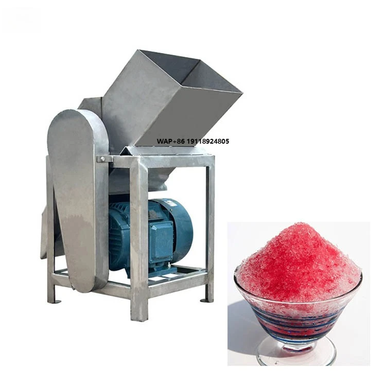 Manual Ice Block Crusher Machine Food Processing Machinery for Crushing Ice Blocks