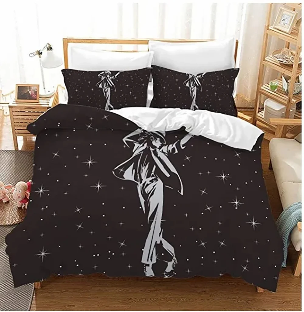 

3D Print Michael Jackson Bedding Set Boys Girls Twin Queen Size Duvet Cover Pillowcase Bed Kids Adult Fashion Home Textileextile
