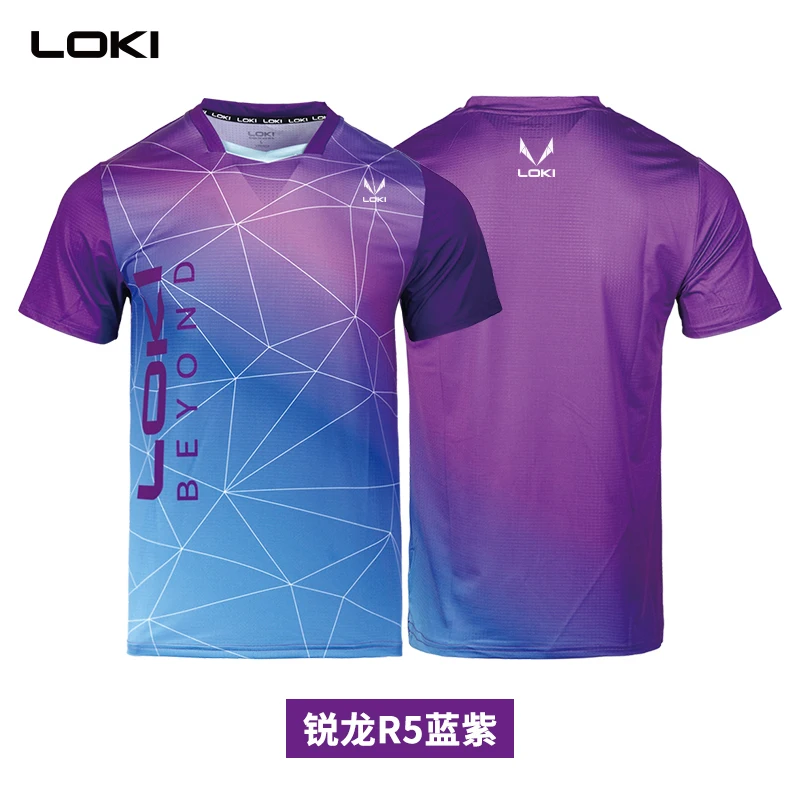 LOKI Unisex Table Tennis Sport T-Shirt Men Women Zero Restriction