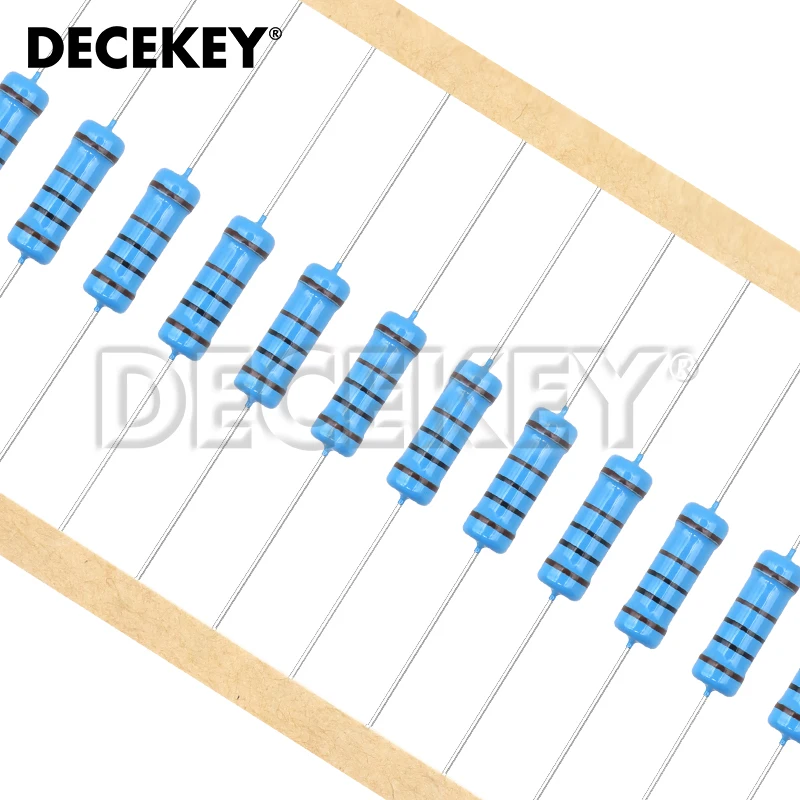 10pcs 3W Metal Film Resistor 1%  0.1R - 2.2M 2.2 10 100 150 220 270 330 470 1K 2.2K 4.7K 10K 15K 22K 47K 100K 220K 470K 1M ohm