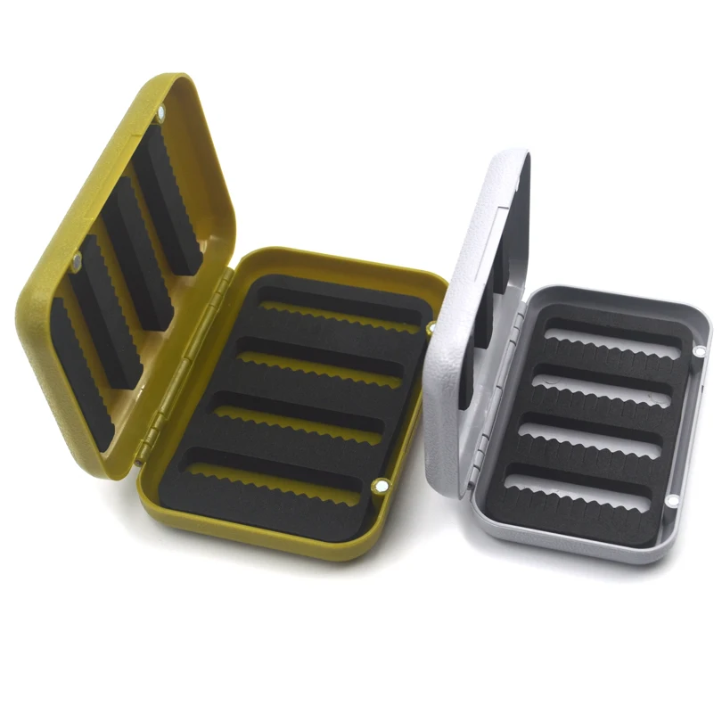 MNFT 1PCS ABS Plastic Foam Fly Fishing Flies Lure Box Fly Tying Artificial Insect Bait Hook Case  Boxes Fish Accessories L S