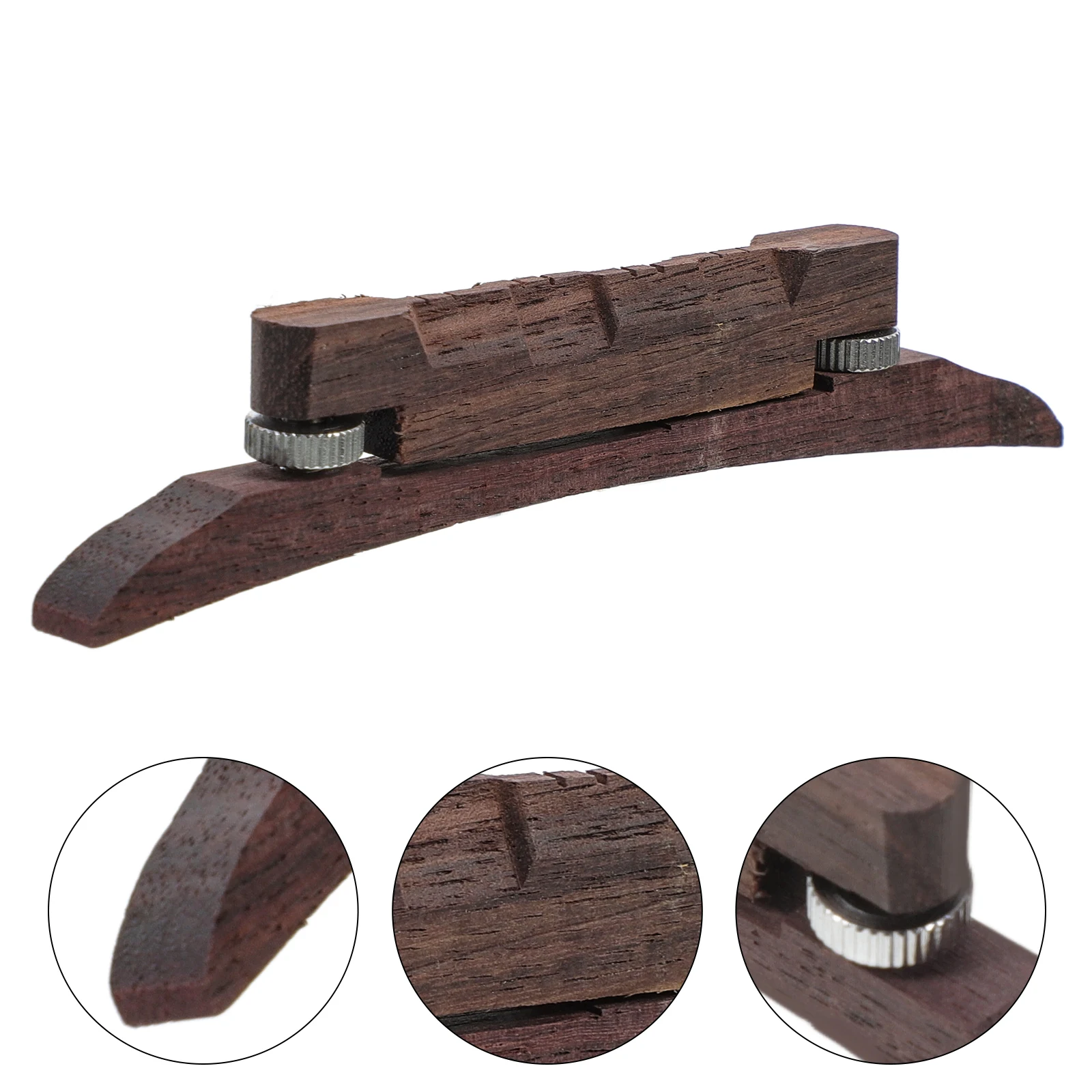 

Adjustable Bridge Replacement For Mandolin Red Sandalwood String Bridge Premium Durable Smooth Long-Lasting Musical Instrument