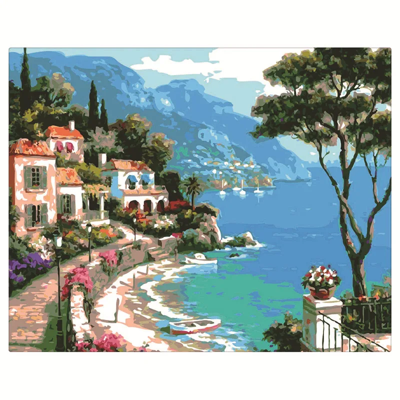 

5105061Digital oil painting living room decorative painting sofa background wall hanging painting