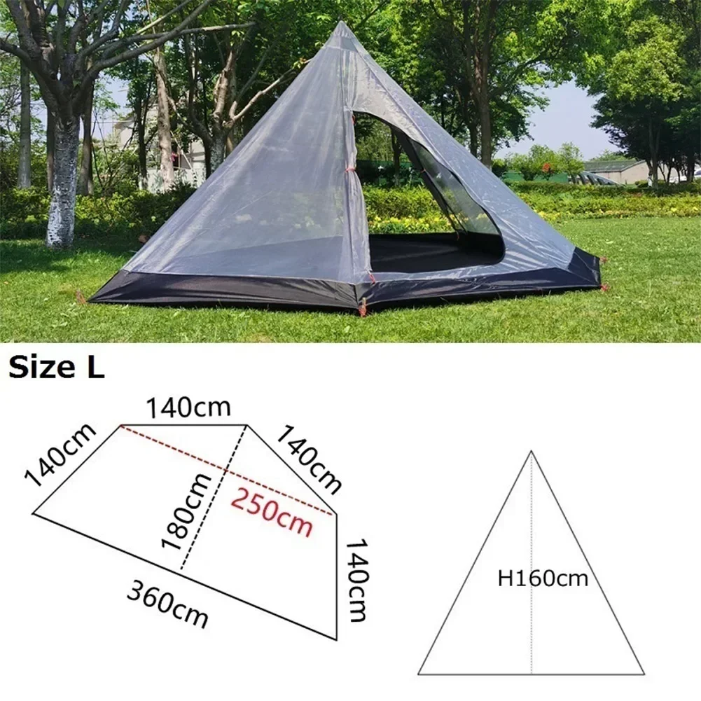 

4 Season Camping Inner Tent Outdoor Tools Summer 210D Oxford Quality Mesh Tent Shelter Hiking Inside Tents Without Rod PU4000