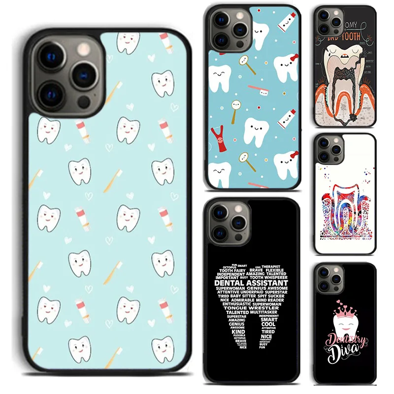 Dental Definitions Tooth Phone Case For For iPhone 16 15 11 12 13 14 Pro Max XS XR Plus coque