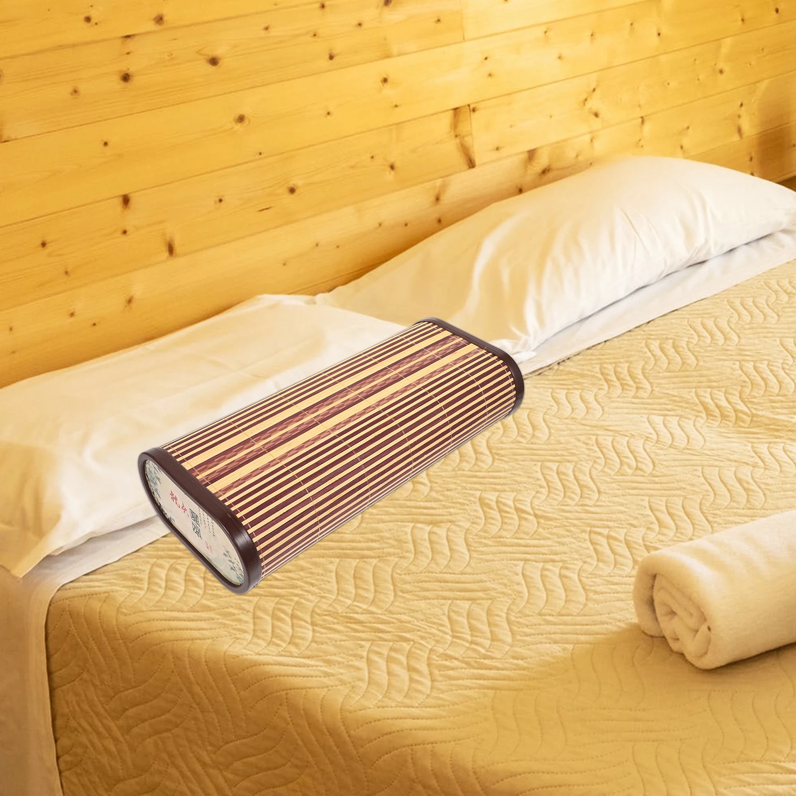 

2Pcs Bamboo Woven Pillow Cooling Bamboo Pillow Handmade Sleeping Pillow For Breathable Comfort