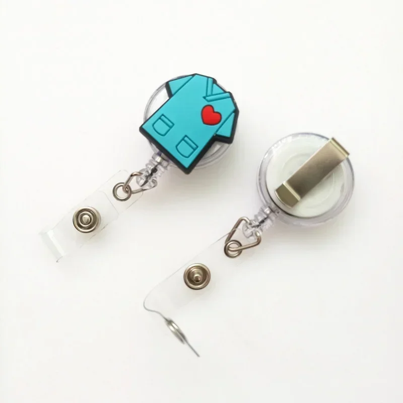 Cute Cartoon Retractable Doctor Nurse Badge Reel ID Lanyard Name Tag Card Badge Holder Reels Keychain Card Holder Accessories image 5