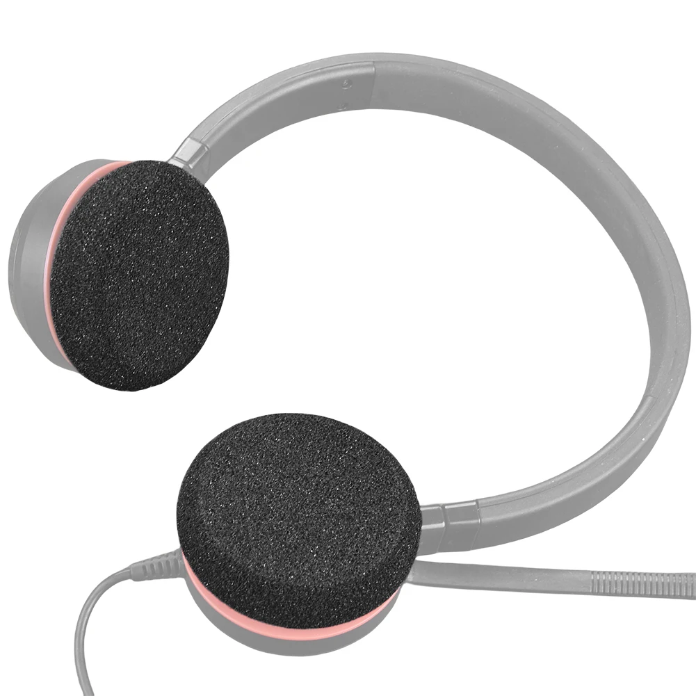 Replacement Earpads Cushions for Jabra Evolve Series Noise Isolation Foam Ear Pads Cover Compatible with Evolve Headphones