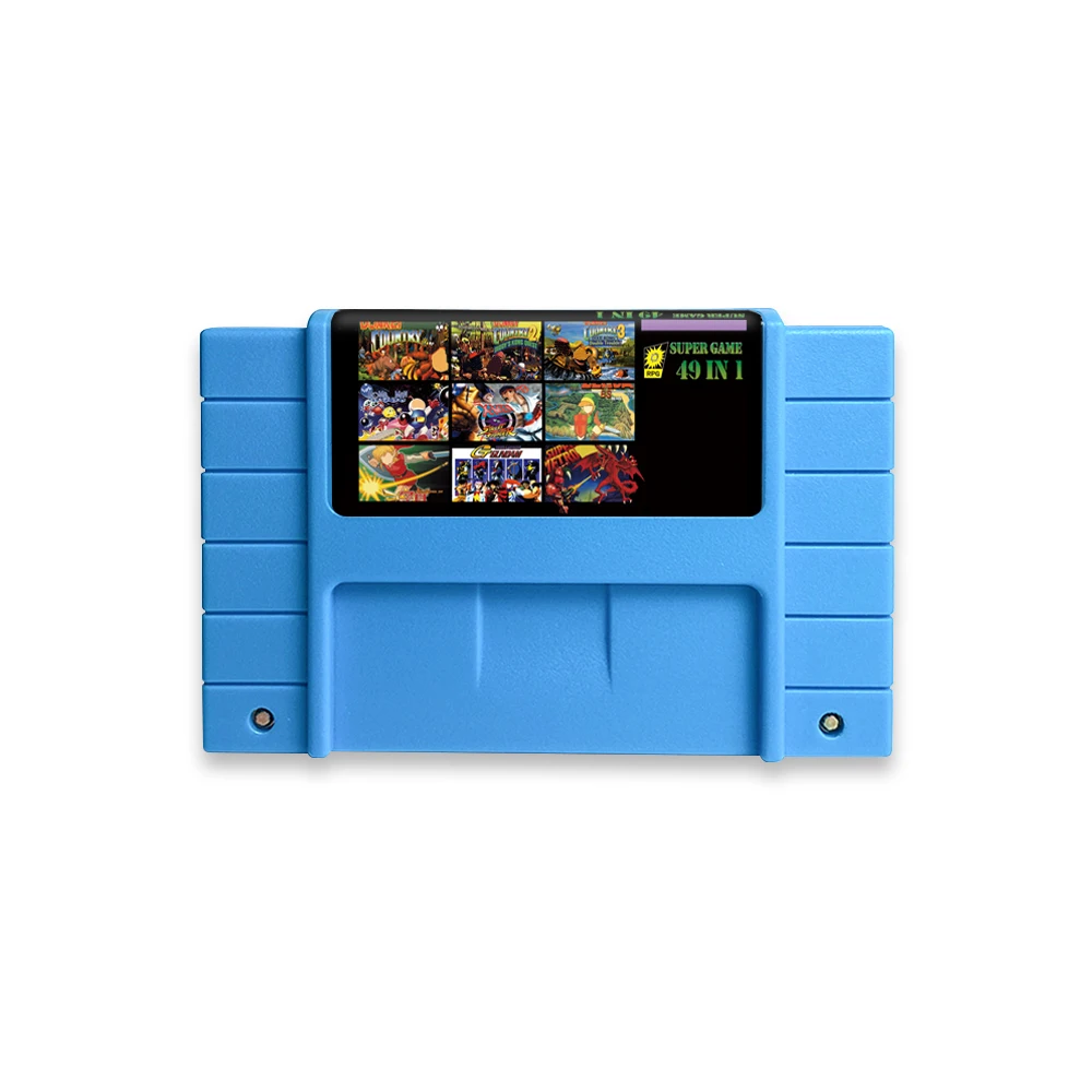 Super 49 in 1 16 Bit Game Cartridge forSNES Console Family Fun Children Gift