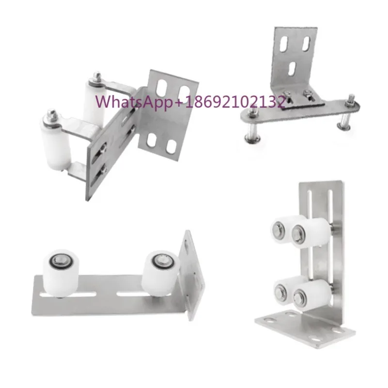 201 SS Stainless Steel Sliding Gate Door Nylon Roller Stopper Guid Track Wheels