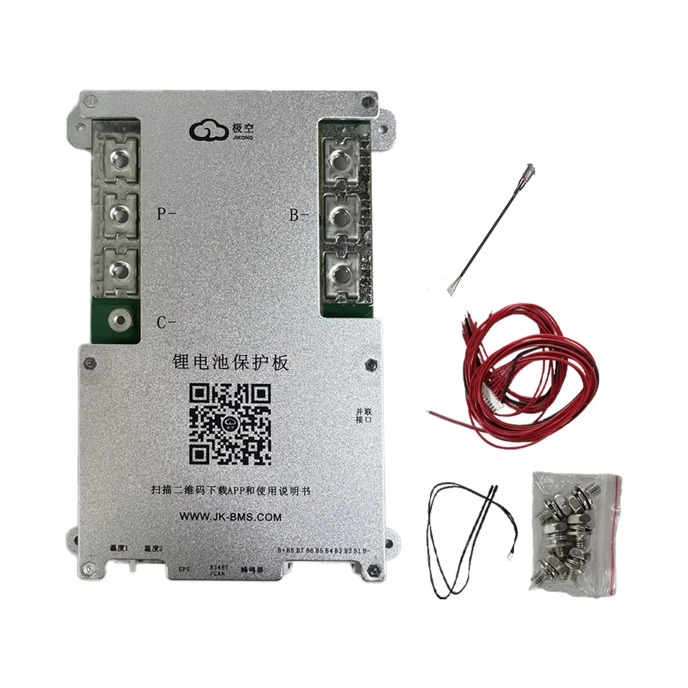 JIKONG JK B2A8S30P Smart BMS 2A Active Balance 4S 5S 6S 7S 8S 300A 12V 24V BT for LiFePo4 Li-ion LTO Management System Ebike