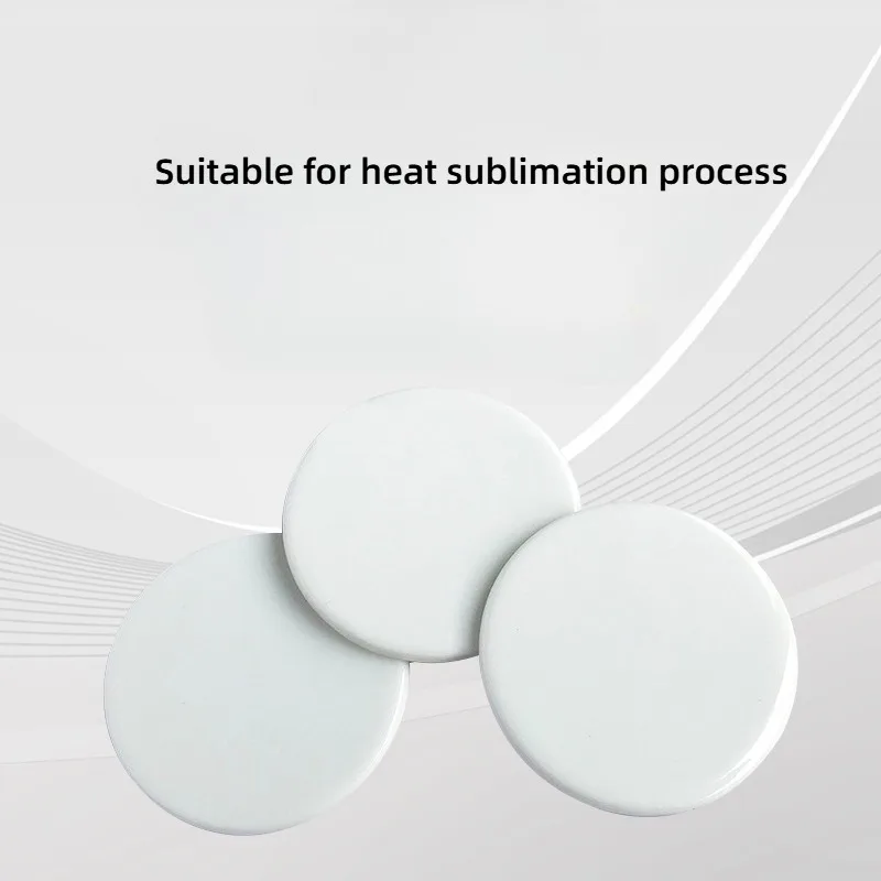 10PCS Sublimate Blank Ceramic Fridge Magnet DIY Heat Transfer Printing Porcelain Plate Pottery Board Circle Rectangle Square