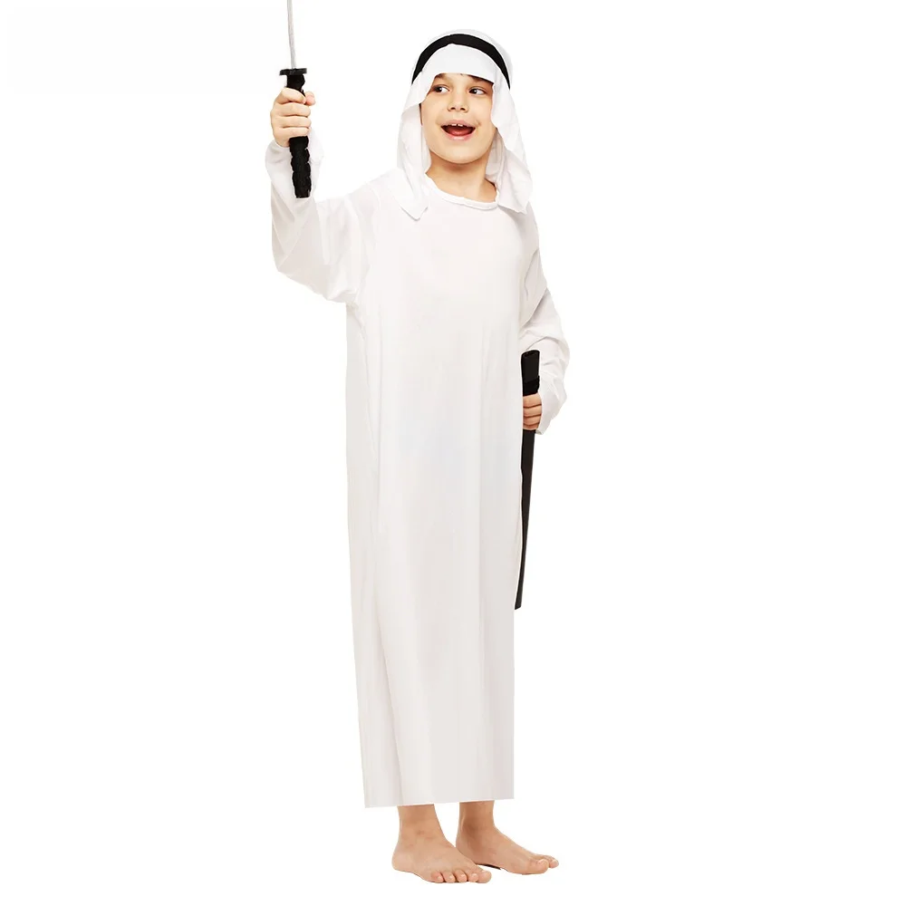 زي تنكري للأمير العربي لعيد الهالوين، زي للأداء المسرحي للأطفال، رداء طويل للرجال، إصدار للعروض المسرحية