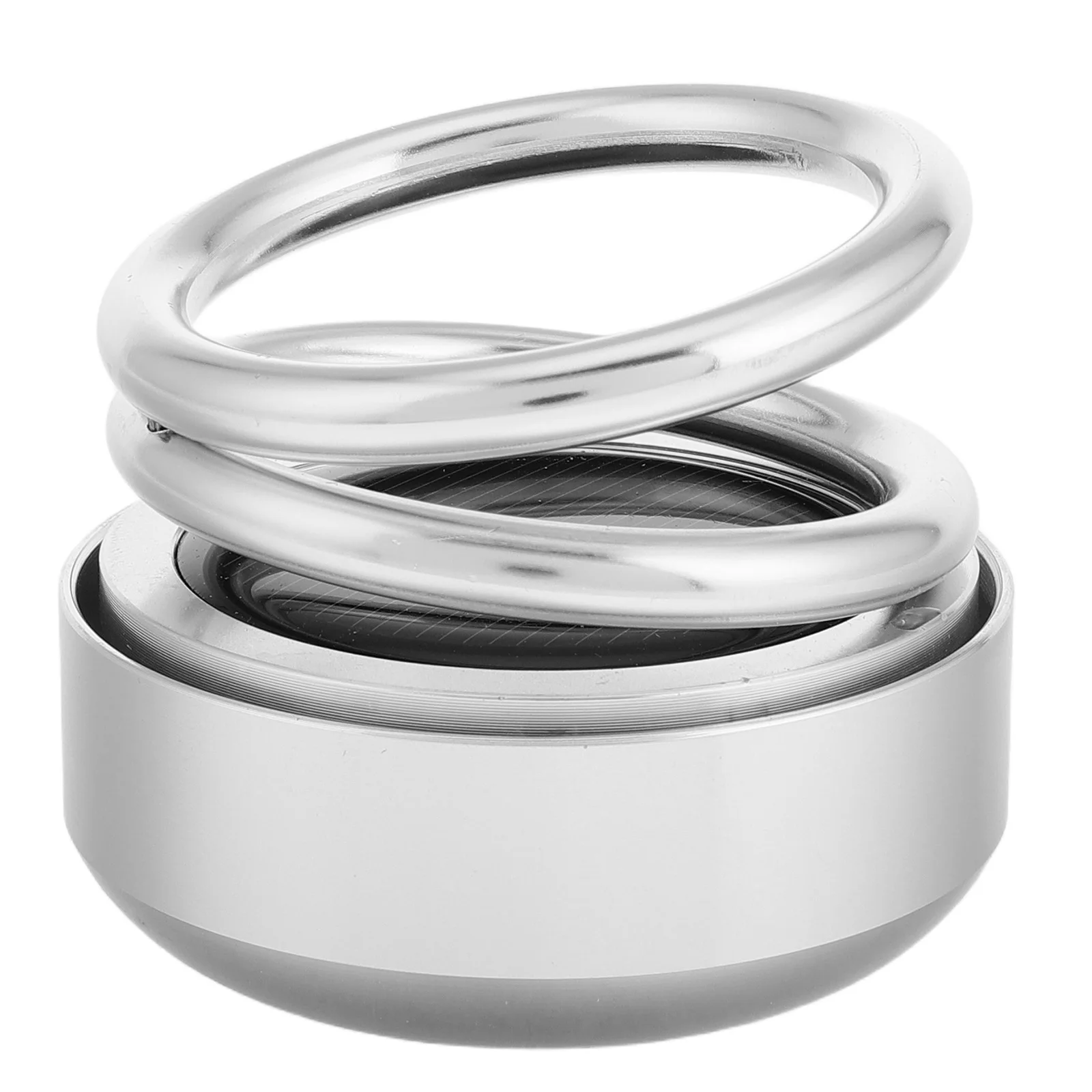 

Car Perfume Ornament Solar Powered Rotating Double Ring Aromatherapy Essential Oil Diffuser Portable Decoration Flying Ball