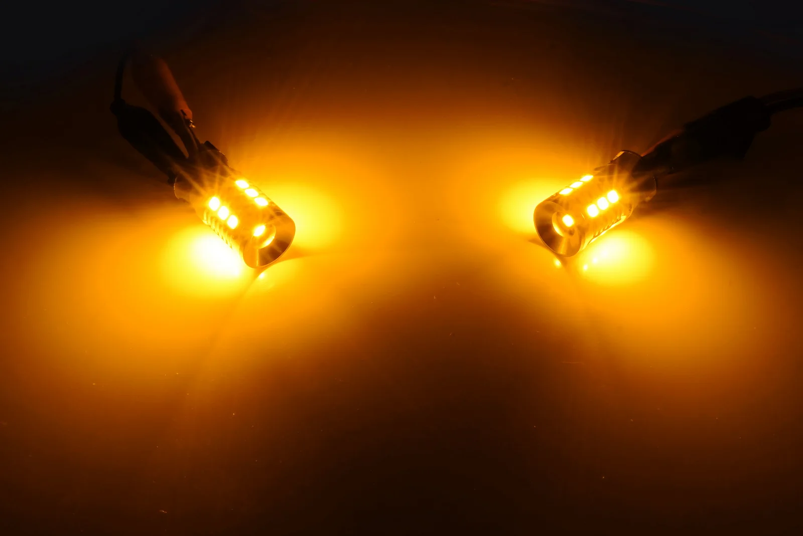 2pcs Amber PW24W PWY24W 16 SMD LED Daytime Front Side Indicator Turn Signal Light Bulbs 12V-22V view 5