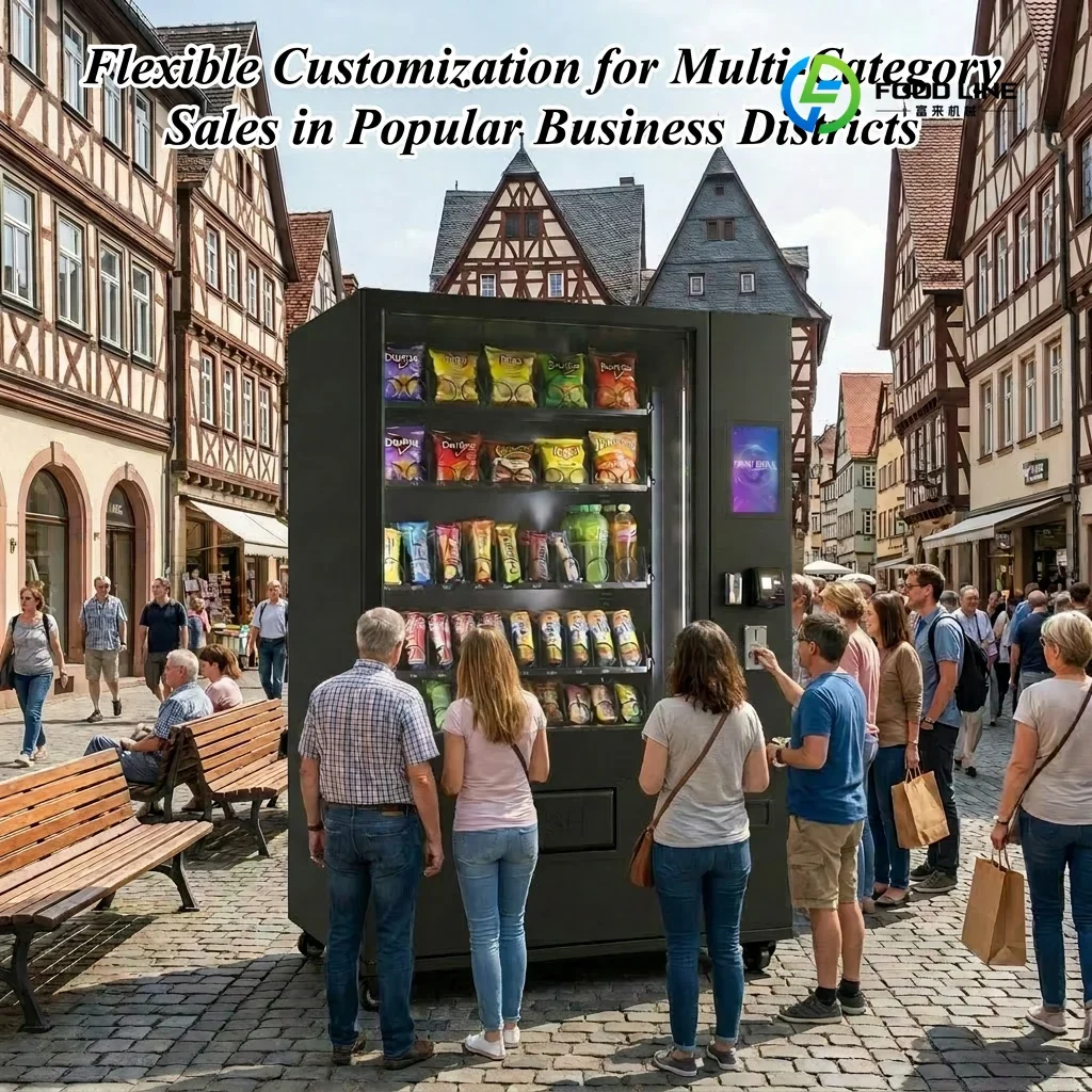 FL Eu Drink Dispensers Vending Machine Payment Module Distributeur Automatique with Card Reader Verkaufsautomaten Custom